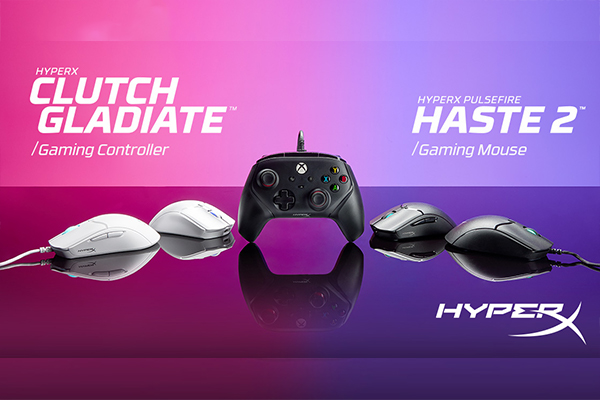 HyperX показва за първи път кабелен Xbox контролер Clutch Gladiate и геймърски мишки Haste 2 от следващо поколение на CES 2023